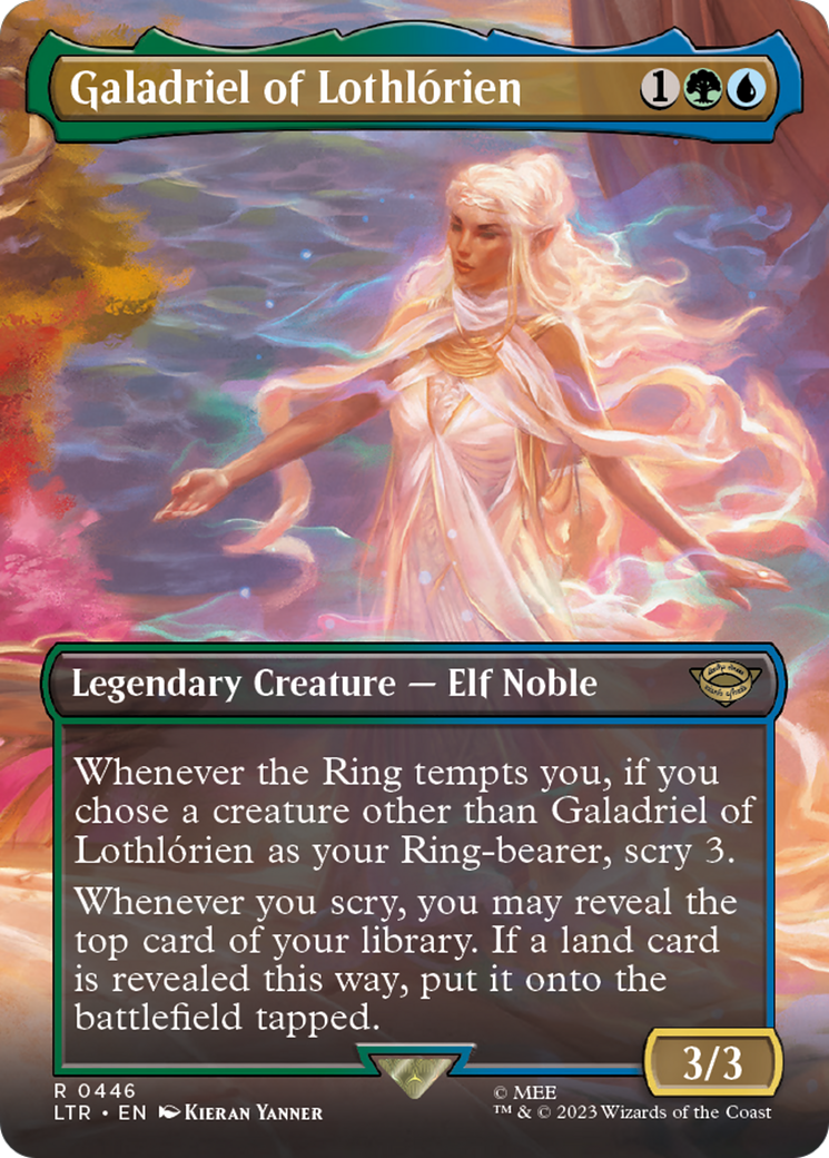 Galadriel of Lothlórien (LTR-446) - The Lord of the Rings: Tales of Middle-earth (Borderless) Foil