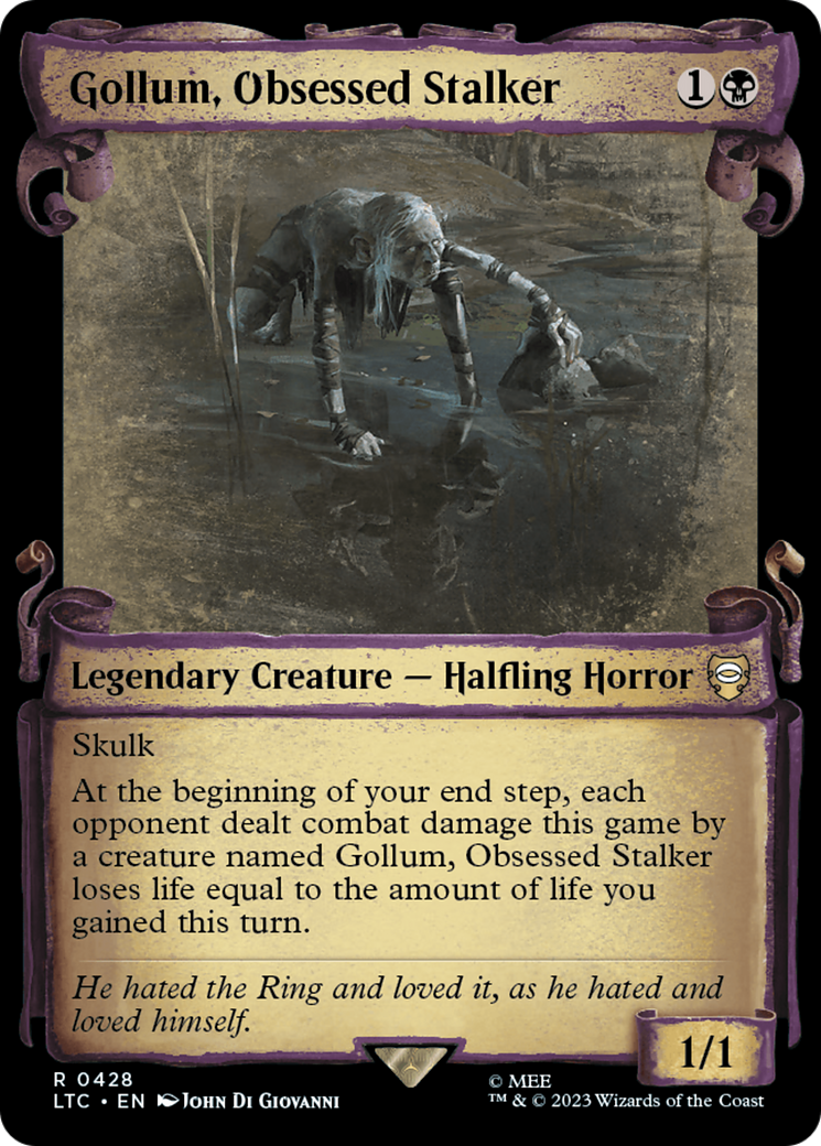 Gollum, Obsessed Stalker (LTC-428) - Tales of Middle-earth Commander: (Showcase)