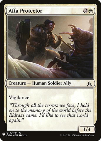 Affa Protector (LIST-OGW-14) - The List