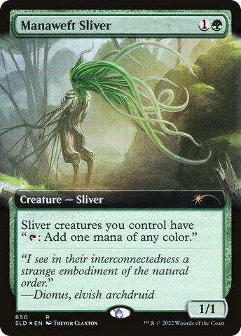 Manaweft Sliver (SLD-650) - Secret Lair Drop: (Extended Art) Foil