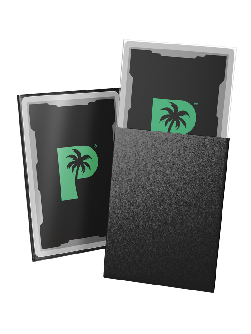 Palms Off Gaming Blackout Deck Sleeves Black - Standard Size - Matte