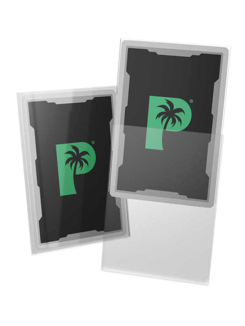 Palms Off Gaming Blackout Deck Sleeves Clear - Standard Size - Matte