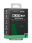 Palms Off Gaming Blackout Deck Sleeves Green - Standard Size - Matte