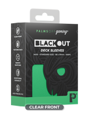 Palms Off Gaming Blackout Deck Sleeves Jade - Standard Size - Matte
