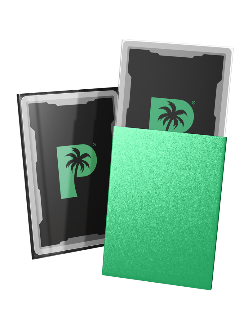 Palms Off Gaming Blackout Deck Sleeves Jade - Standard Size - Matte