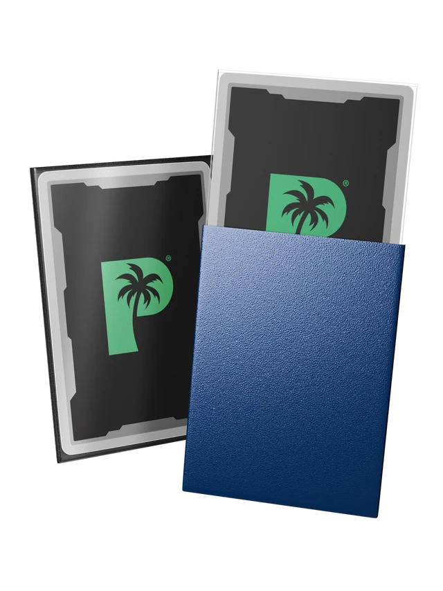Palms Off Gaming Blackout Deck Sleeves Navy - Standard Size - Matte