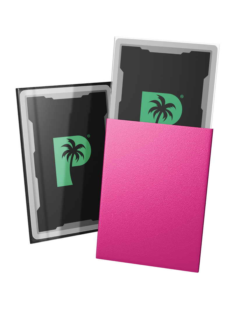 Palms Off Gaming Blackout Deck Sleeves Pink - Standard Size - Matte