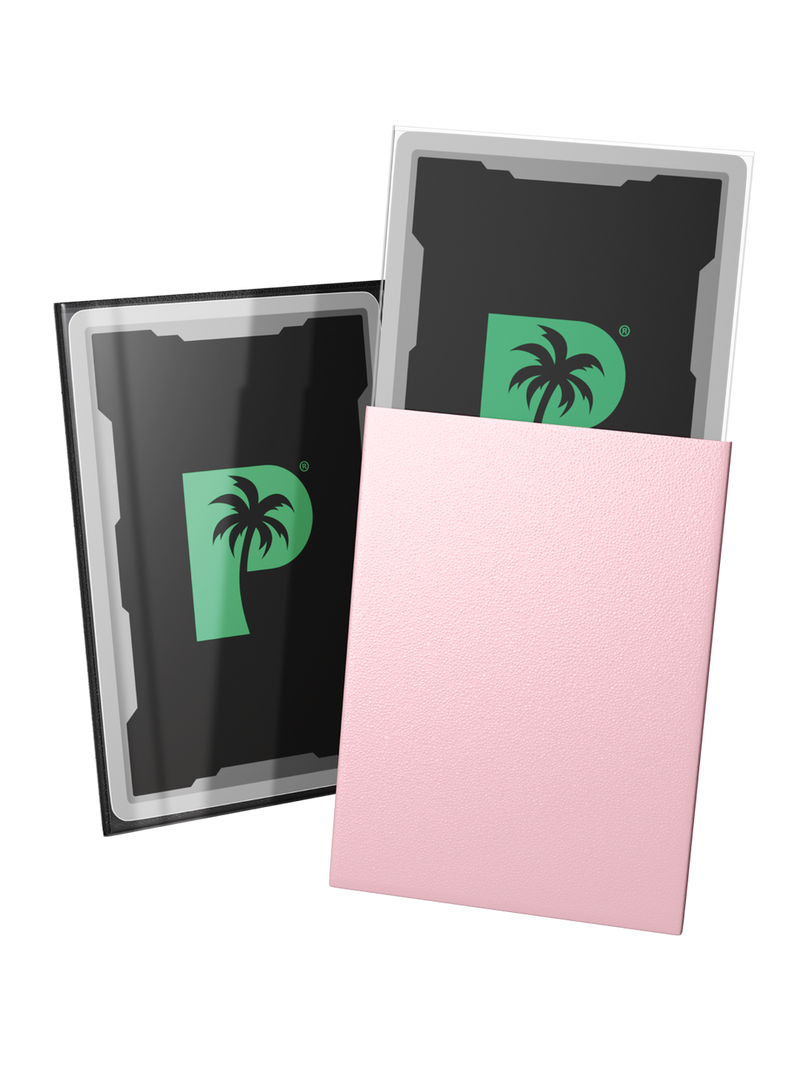 Palms Off Gaming Blackout Deck Sleeves Rose - Standard Size - Matte