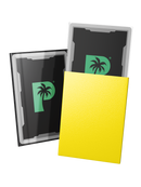 Palms Off Gaming Blackout Deck Sleeves Yellow - Standard Size - Matte