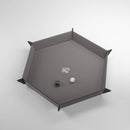 Gamegenic Magnetic Dice Tray Hexagonal - Black/Gray