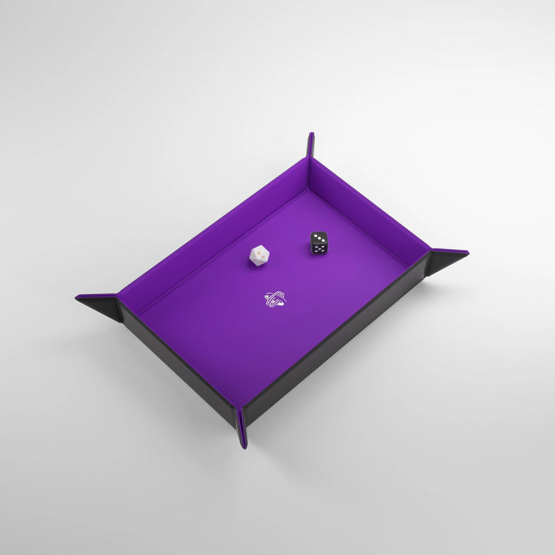 Gamegenic Magnetic Dice Tray Rectangular - Black/Purple