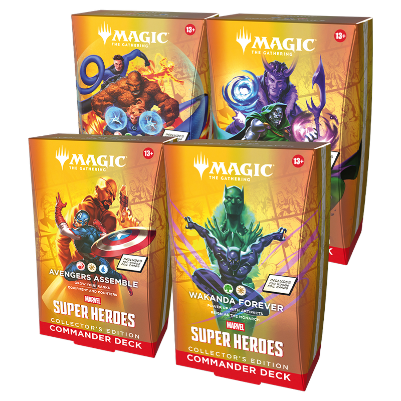 MTG Marvel Super Heroes - Collector Commander Deck (Set of 4)