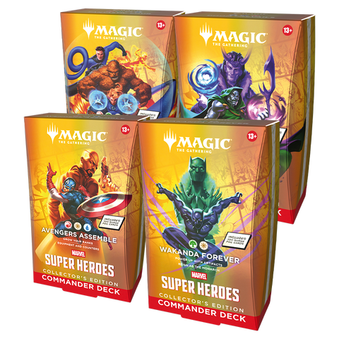 MTG Marvel Super Heroes - Collector Commander Deck (Set of 4)