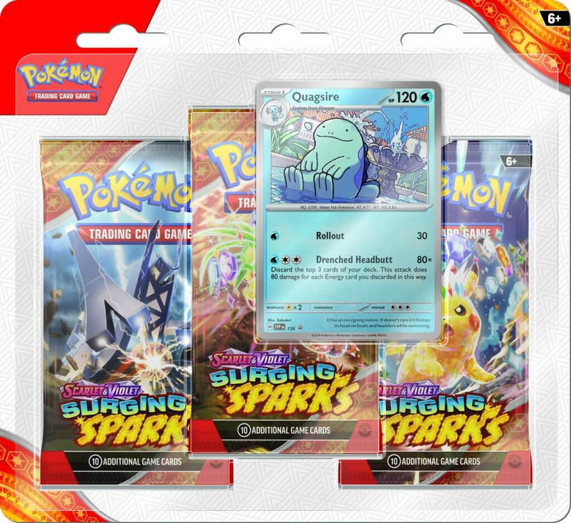 POKÉMON TCG Surging Sparks - Three Booster Blister