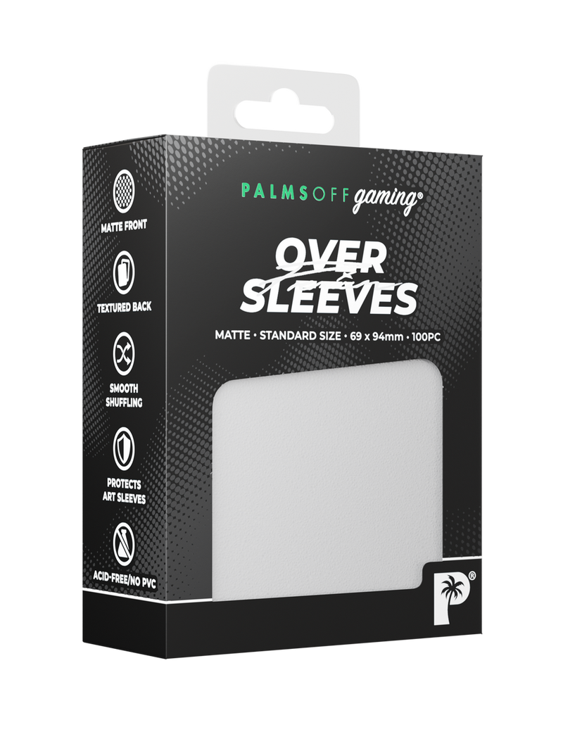 Palms Off Gaming Premium Over Sleeves - Standard Size - Matte