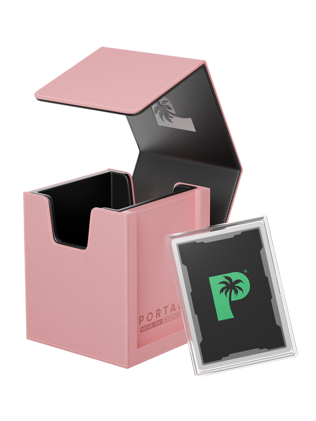 Palms Off Gaming - Portal Deck Box - Nexus 100+ Pink