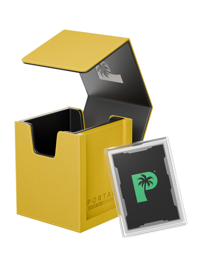 Palms Off Gaming - Portal Deck Box - Nexus 100+ Yellow
