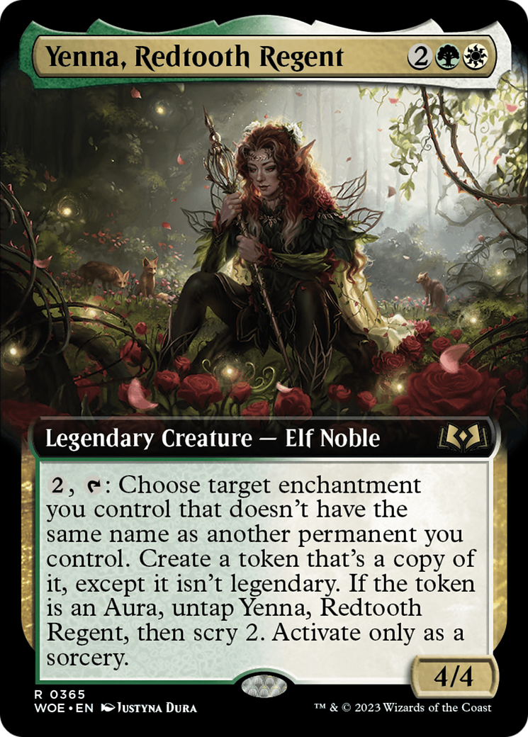 Yenna, Redtooth Regent (WOE-365) - Wilds of Eldraine: (Extended Art)