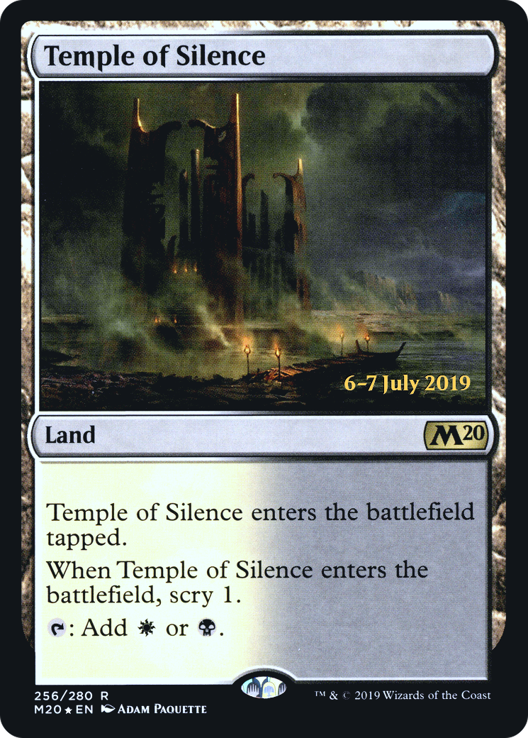 Temple of Silence (PRE-256S) - Core Set 2020 Promos Foil