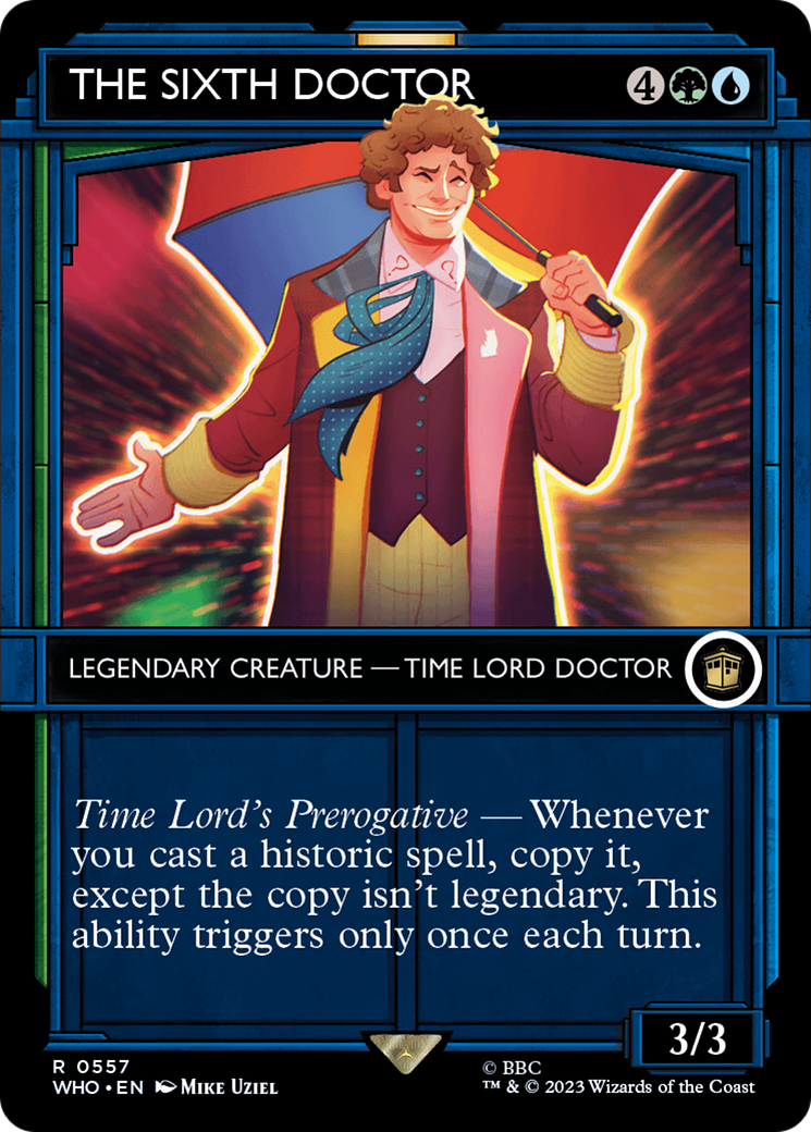 The Sixth Doctor (WHO-557) - Doctor Who: (Showcase) (Borderless)
