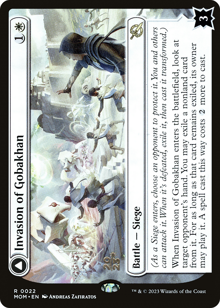 Invasion of Gobakhan // Lightshield Array (PRE-22S) - March of the Machine Promos Foil