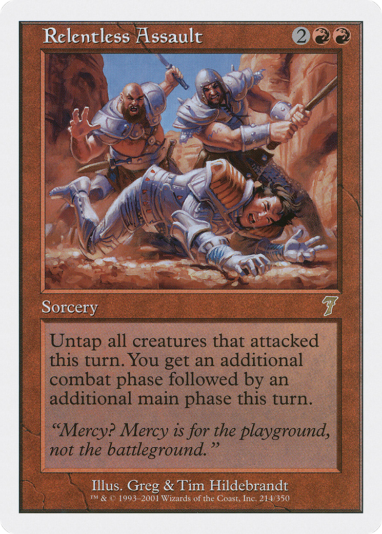 Relentless Assault (7ED-214) - Seventh Edition