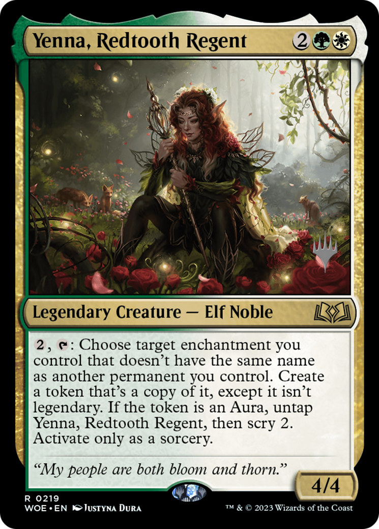 Yenna, Redtooth Regent (PPWOE-219P) - Wilds of Eldraine Promos