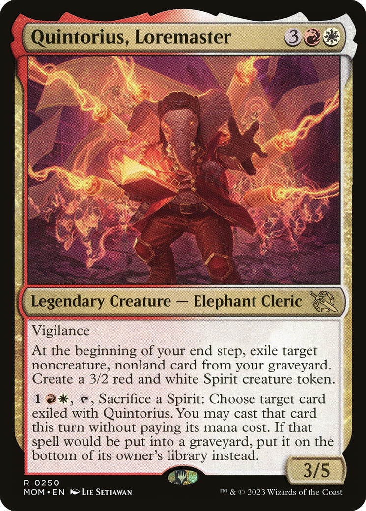 Quintorius, Loremaster (MOM-250) - March of the Machine Foil