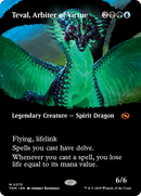 Teval, Arbiter of Virtue (TDM-373) - Tarkir: Dragonstorm: (Showcase) (Borderless) Foil