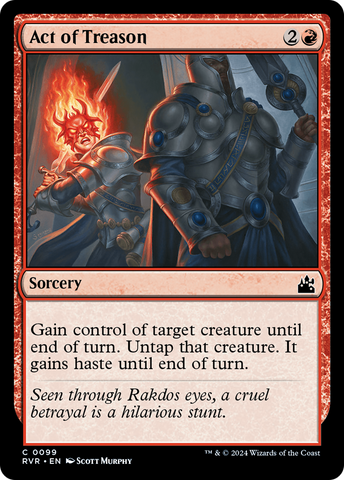 Act of Treason (RVR-099) - Ravnica Remastered Foil