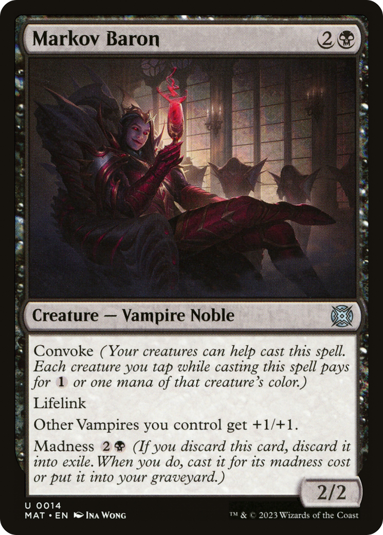 Markov Baron (MAT-014) - March of the Machine: The Aftermath Foil