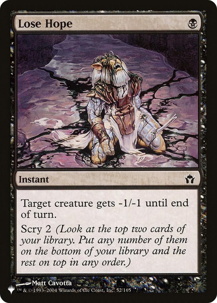 Lose Hope (LIST-5DN-52) - The List