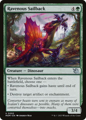 Ravenous Sailback (MOM-202) - March of the Machine Foil
