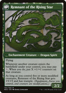Jugan Defends the Temple // Remnant of the Rising Star (NEO-194) - Kamigawa: Neon Dynasty: (fandfc, enchantment) Foil