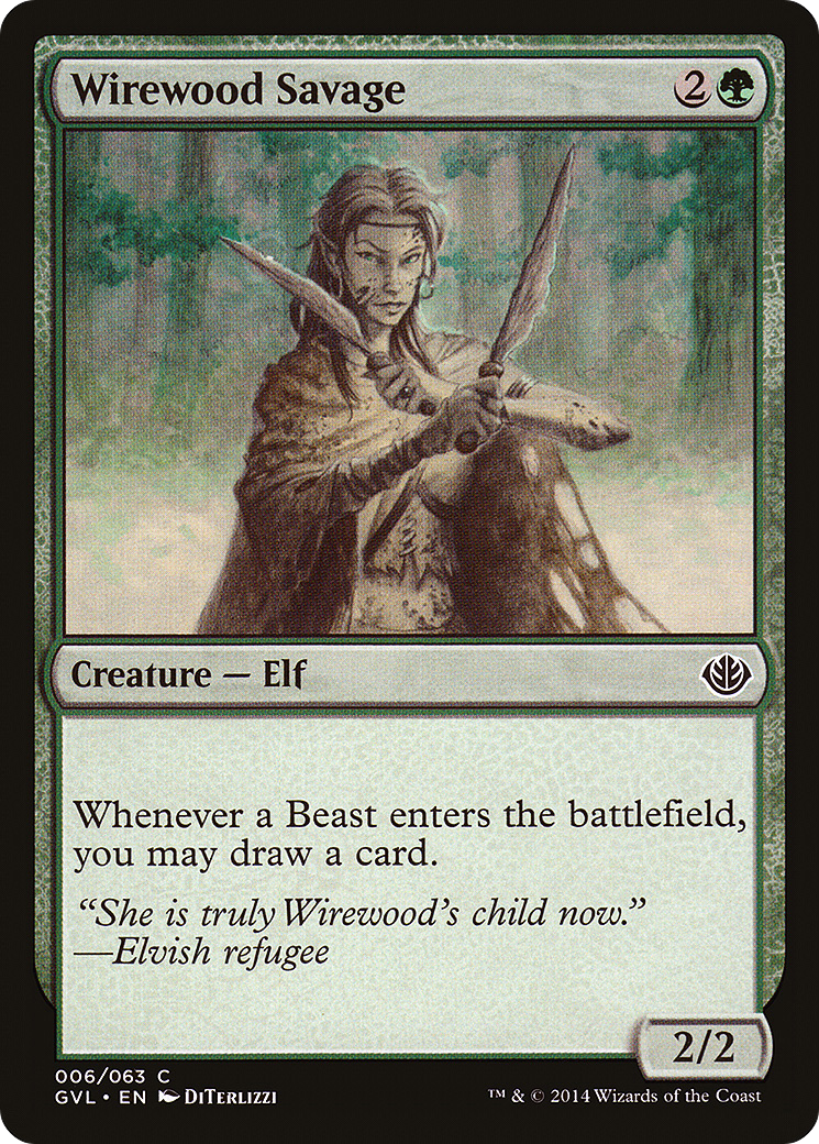 Wirewood Savage (DD3-006) - Duel Decks Anthology: Garruk vs. Liliana