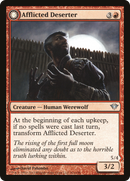 Afflicted Deserter // Werewolf Ransacker (DKA-081) - Dark Ascension: (Double Faced Transform) Foil