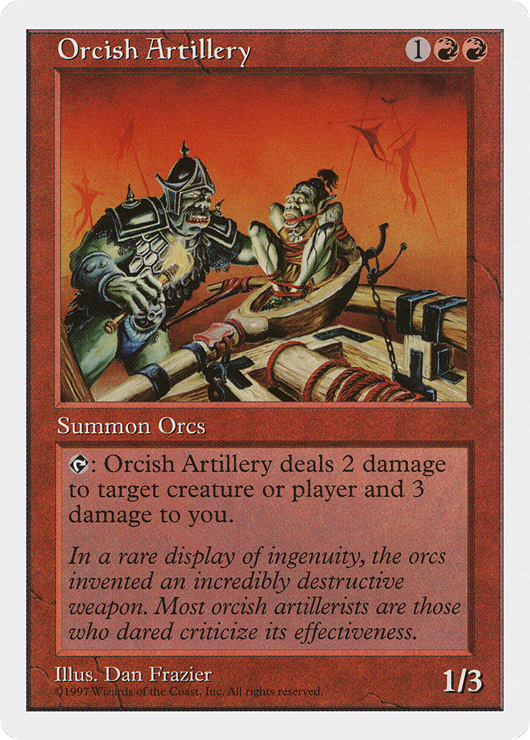 Orcish Artillery (5ED-253) - Fifth Edition