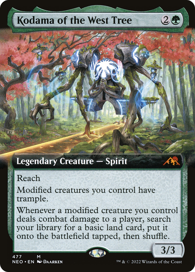 Kodama of the West Tree (NEO-477) - Kamigawa: Neon Dynasty: (Extended Art) Foil