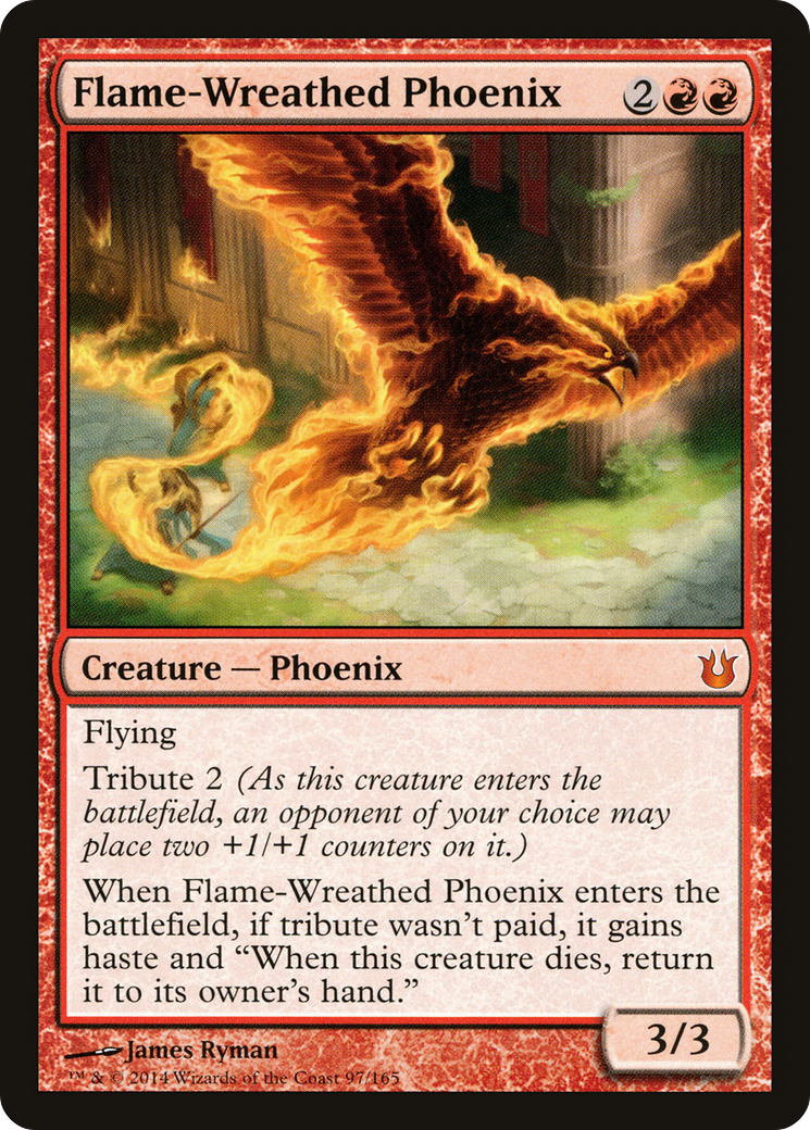Flame-Wreathed Phoenix (BNG-097) - Born of the Gods Foil
