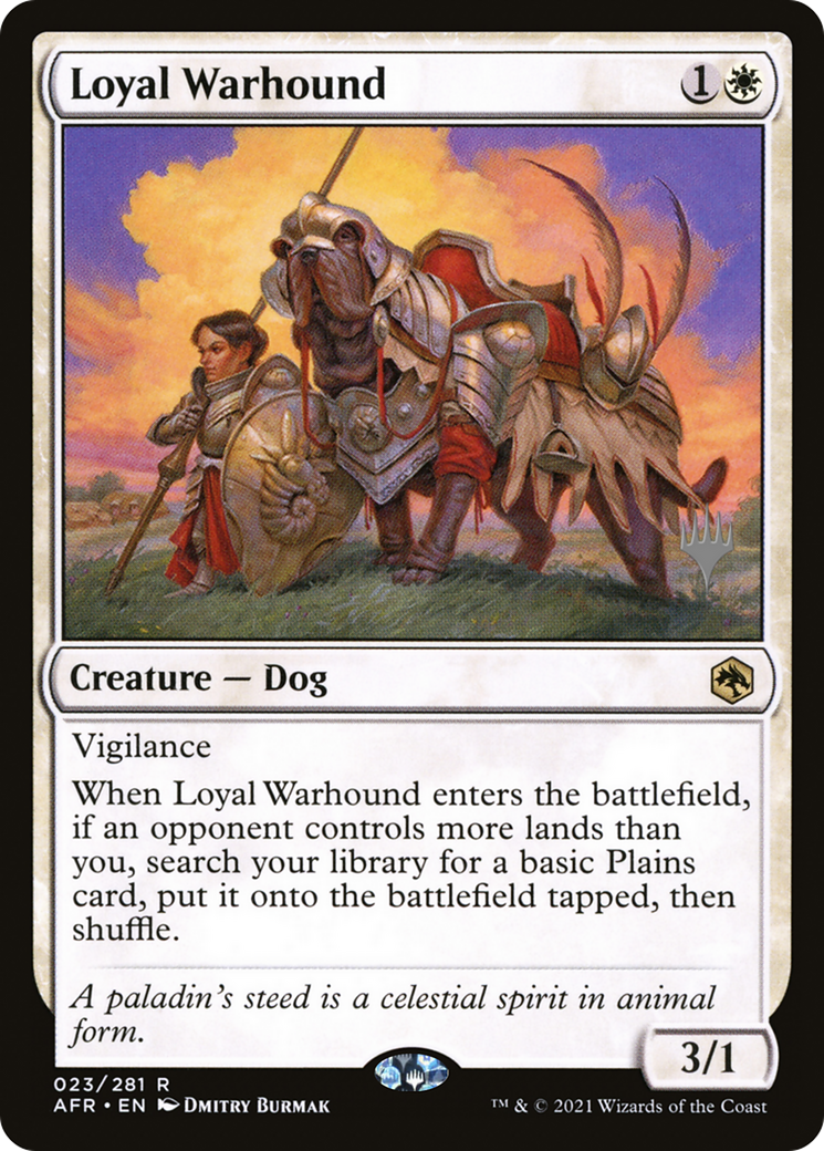 Loyal Warhound (PPAFR-023) - Adventures in the Forgotten Realms Promos