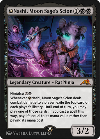 A-Nashi, Moon Sage's Scion (NEO-A-114) - Kamigawa: Neon Dynasty