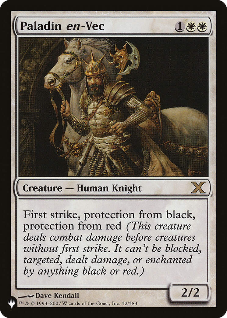 Paladin en-Vec (LIST-10E-32) - The List