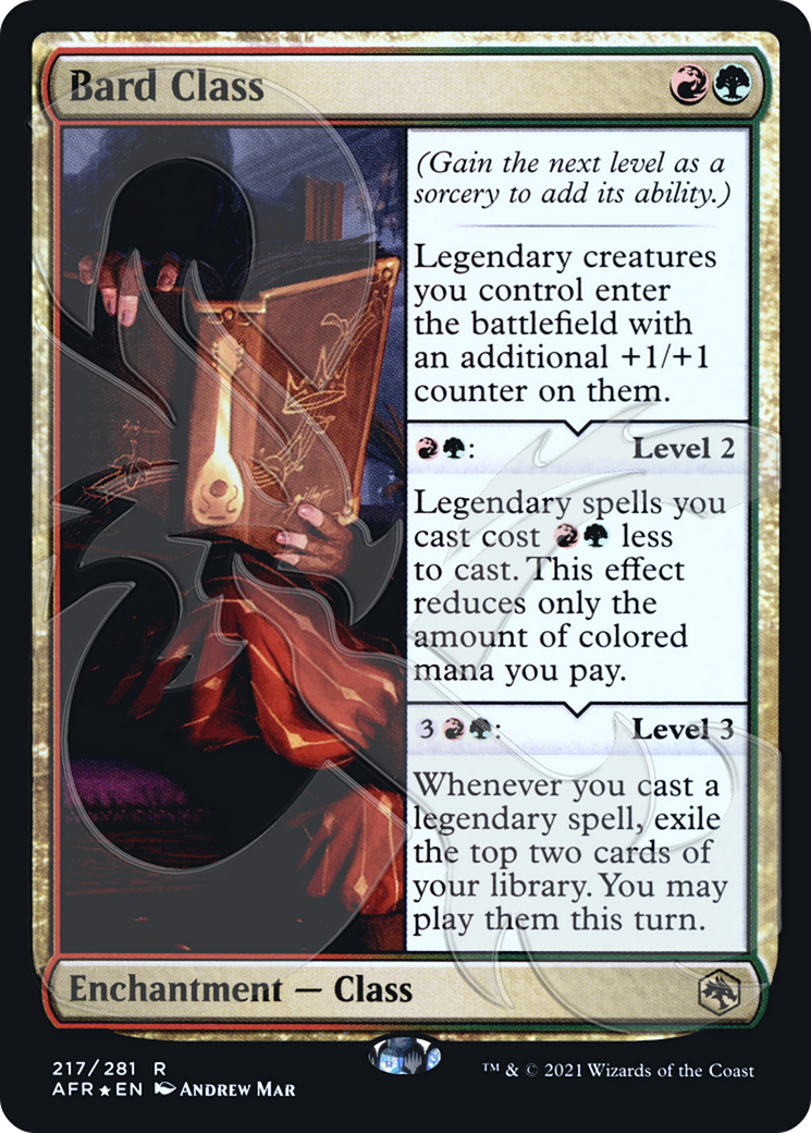 Bard Class (AFR&-217) - Adventures in the Forgotten Realms Promos Foil