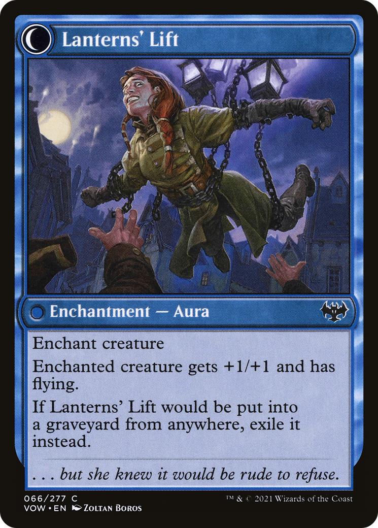 Lantern Bearer // Lanterns' Lift (VOW-066) - Innistrad: Crimson Vow: (Double Faced Transform) Foil