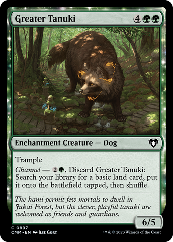 Greater Tanuki (CMM-897) - Commander Masters: (enchantment)