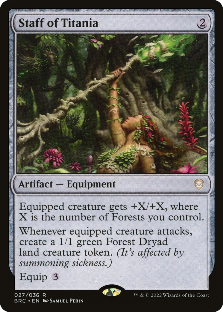 Staff of Titania (BRC-027) - The Brothers' War Commander