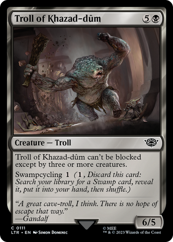 Troll of Khazad-dûm (LTR-111) - The Lord of the Rings: Tales of Middle-earth Foil