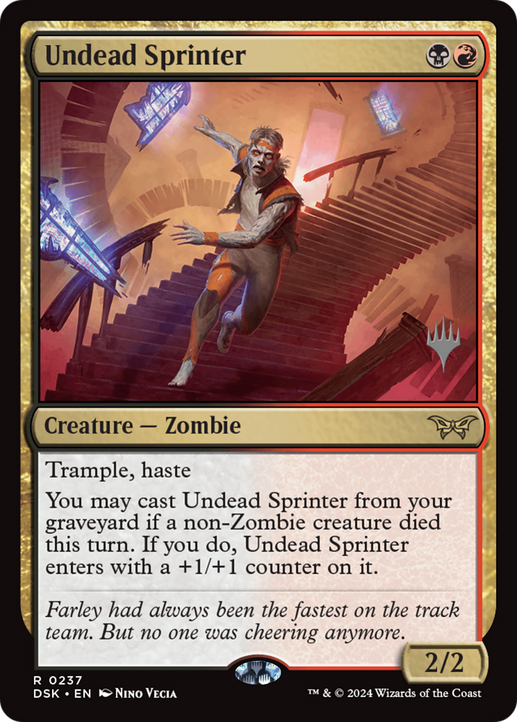 Undead Sprinter (PPDSK-237) - Duskmourn: House of Horror Promos
