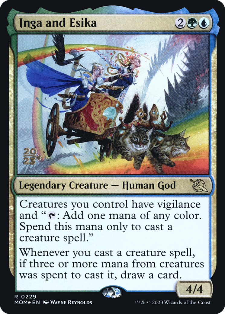 Inga and Esika (PRE-229S) - March of the Machine Promos Foil