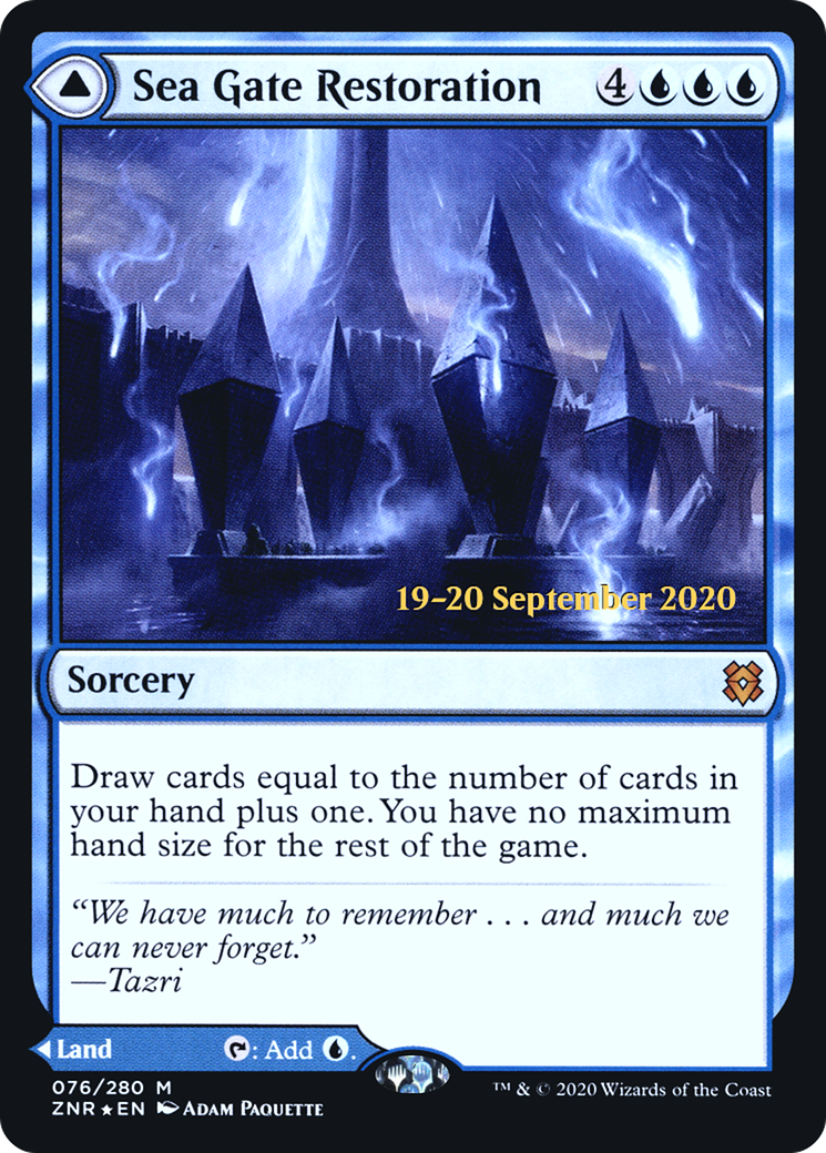 Sea Gate Restoration // Sea Gate, Reborn (PRE-76S) - Zendikar Rising Promos Foil